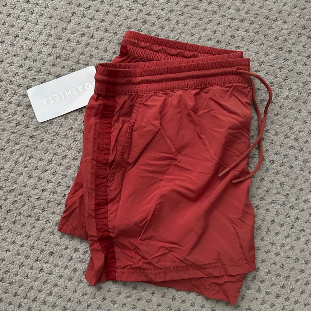 Athleta Red Athletic Shorts